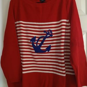 Talbots nautical sweater